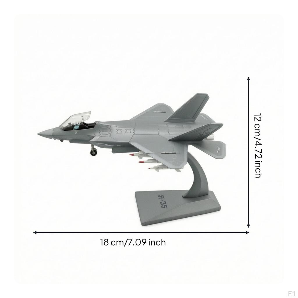 Modèle d'Avion de Chasse Ornement en Métal Aviation pour Collectionneurs