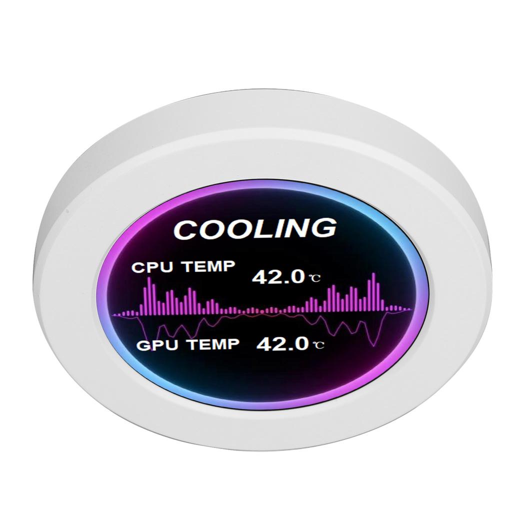 2.1 Inch IPS PC Temperature Display for Water Cooling Systems AIDA64 Round Type C PC CPU Data