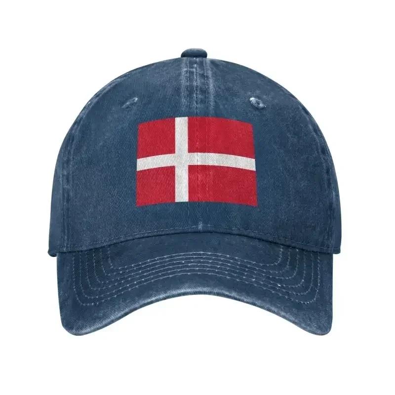 Custom Punk Unisex Cotton Flag Of Denmark Baseball Cap Adult Adjustable Dad Hat Unisex Women Sports