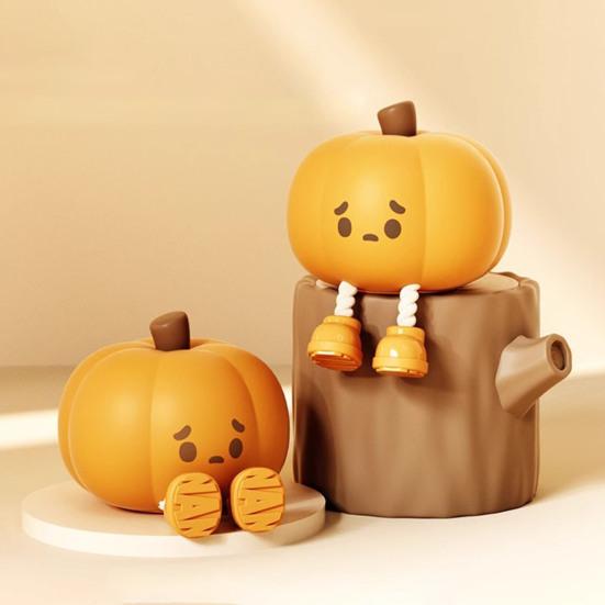 Halloween Pumpkin Night Light Soft Glow Timer Function Cordless Rechargeable Dimmable Silicone Bedside Lamp Party Decor