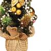 Desktop Christmas Tree with Base, Mini Artificial Decoration, Craft Miniature