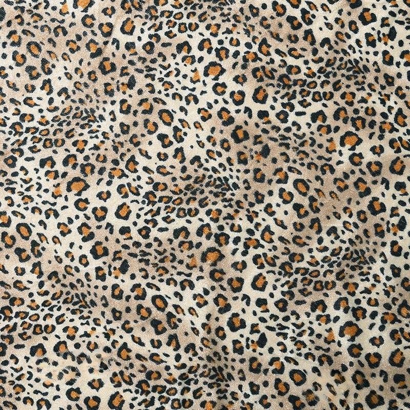 100x150cm Gold Velvet Animal Print Fabric Tiger Leopard Zebra Print Sofa Toy Fabric Performance Clothing Fabric