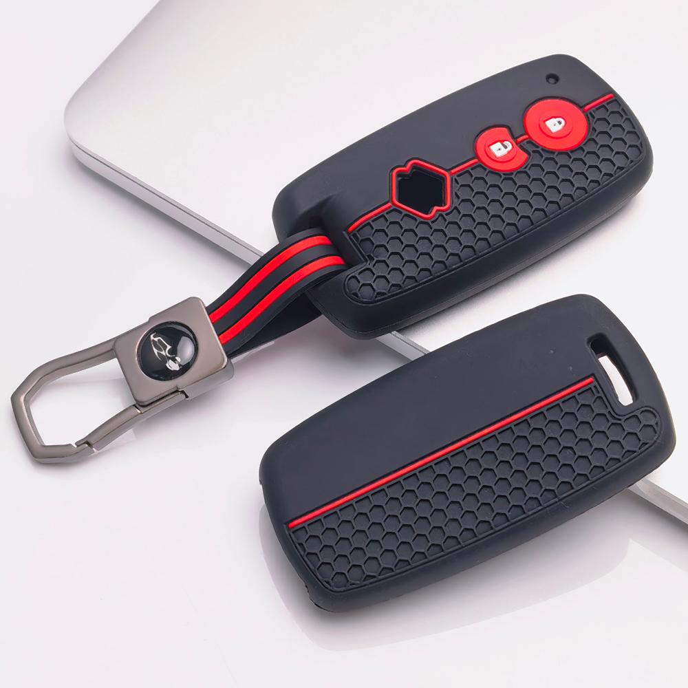 Key Case Cover for Suzuki Swift SX4 Grand Vitara Jimny Wagon Alto Splash with Keychain Anti-Scratch Guard Shockproof Protection Soft Grip Texture