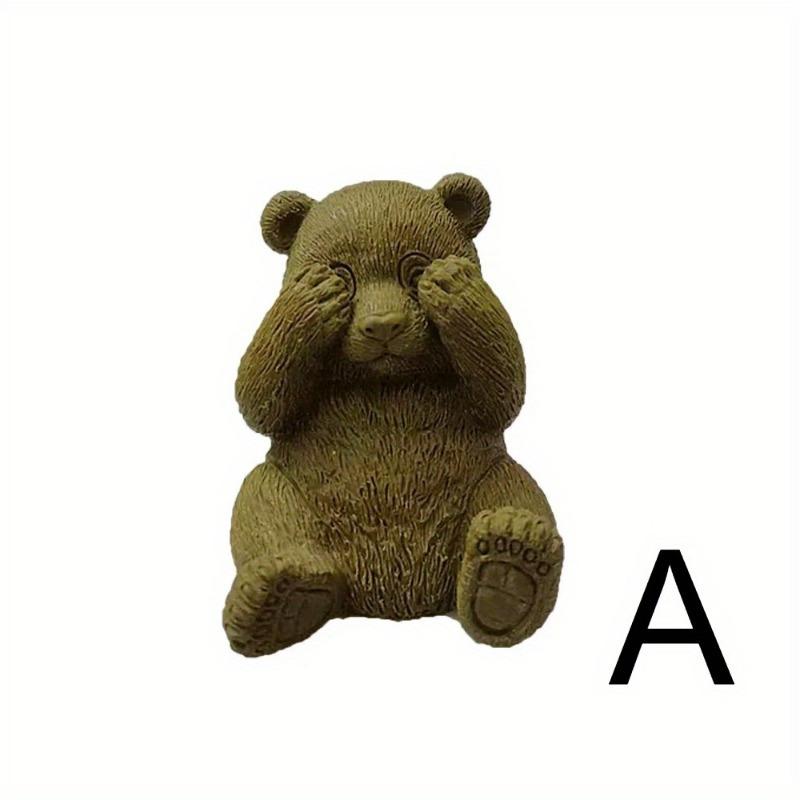 Silikonová forma panda na ručně vyráběné svíčky, sádrové mýdlo, epoxidová pryskyřice, čokoládová dekorace, sádrový led, DIY pečící forma