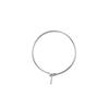 100pcs Iron Rings Making Wine Glass Charm Favors 20/25/30/35mm Diameter DIY Cup Card Labeling Hoop Drinking Recognizer Buckle
