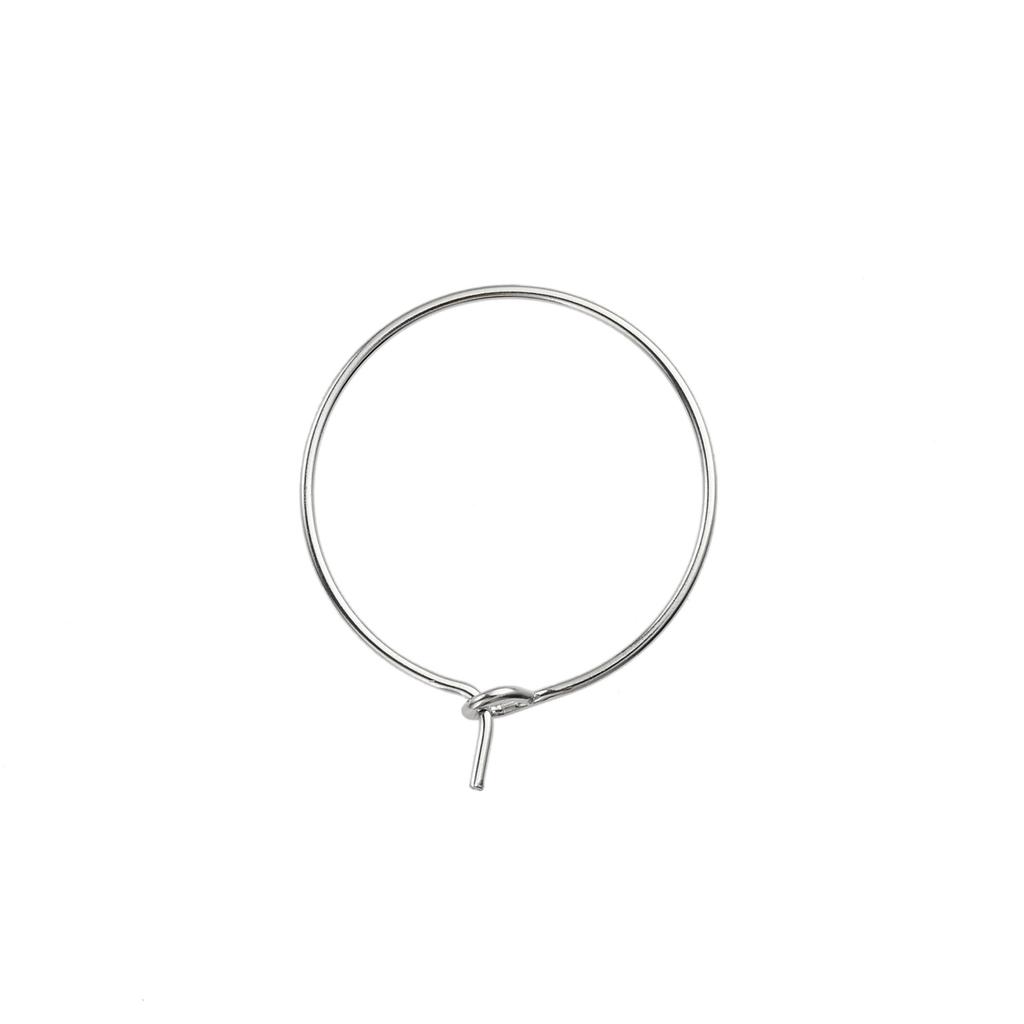 100pcs Iron Rings Making Wine Glass Charm Favors 20/25/30/35mm Diameter DIY Cup Card Labeling Hoop Drinking Recognizer Buckle
