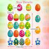 512Pcs Eggs Sticker for Kid Adult Wrapping Sticker Festival Party Decoration Sticker for Seal Envelope Card Packaging