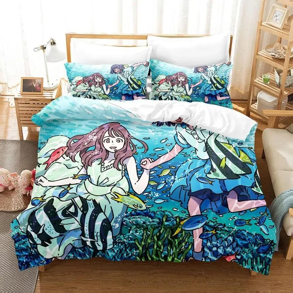 Deji Meets Girl Bedding Set Single Twin Full Queen King Size Bed Set Adult Kid Bedroom Duvet Cover Sets Anime Bed Sheet Set
