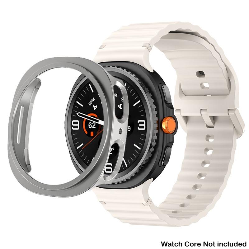 Silikonový řemínek pro Samsung Galaxy Watch 8 40 44mm Pásek s pouzdrem Chránič obrazovky Kryt nárazníku pro chytrý řemínek Náramkové doplňky