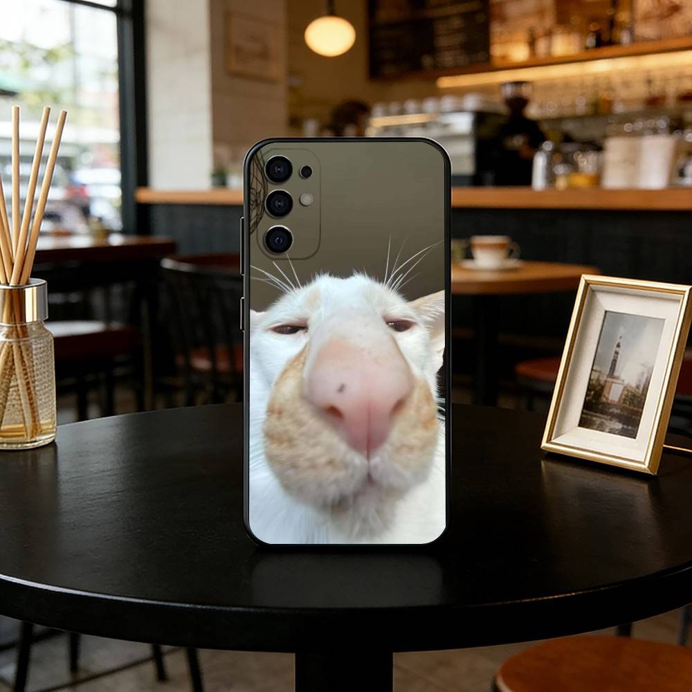 

Funny Cat Phone Case Phone Case Black Silicone Soft For Samsung S25,S24,S21,S22,S23,S30,Ultra,S20,Plus,Fe,Lite Samsung S105G