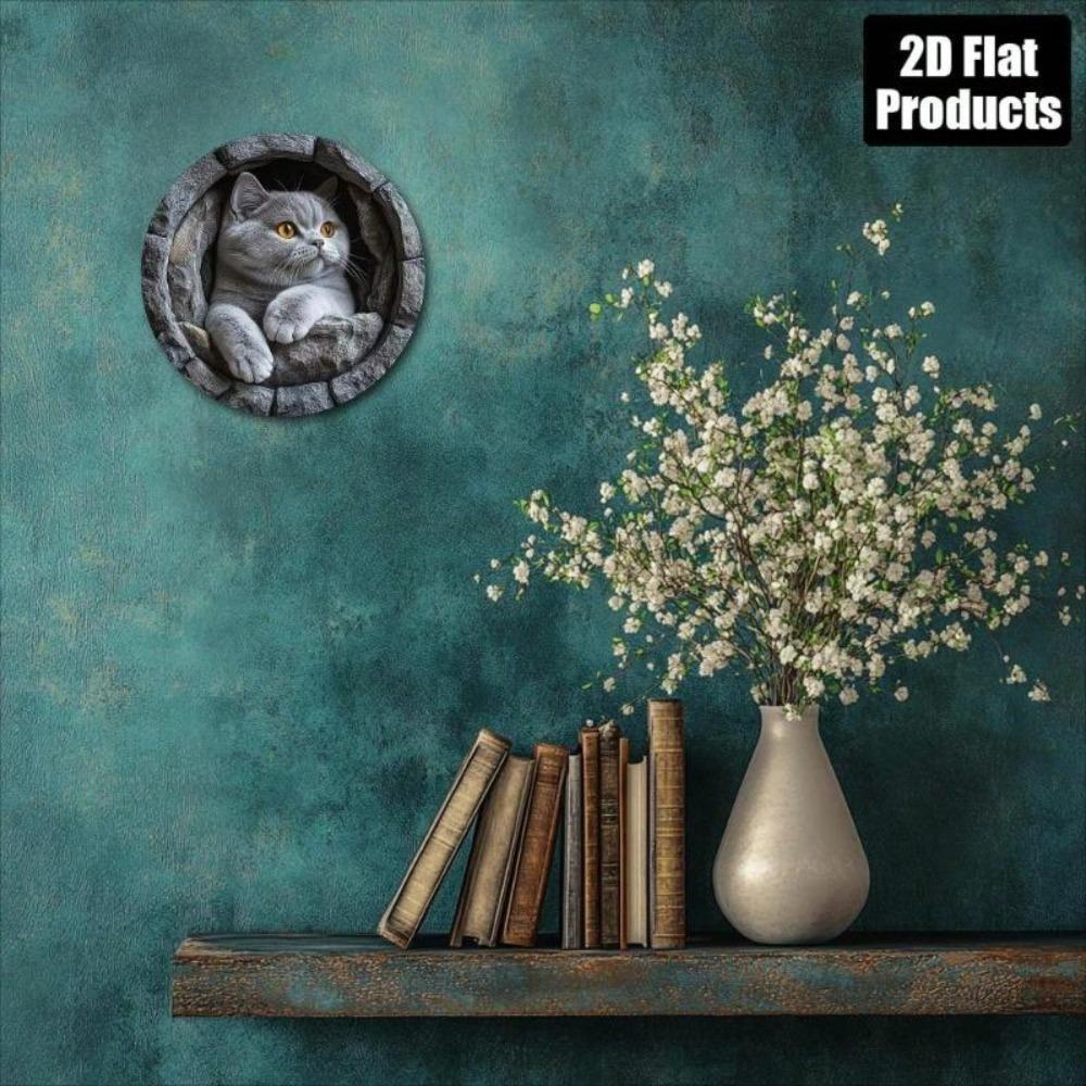 Flat Retro Metal Wall Art for Home Bar Kitchen Cafe Office Decor Gift