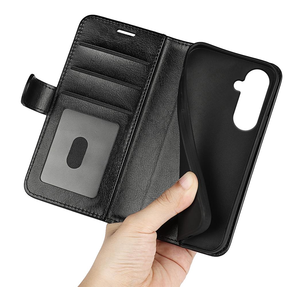 For Samsung Galaxy S26+ Case Crazy Horse Texture Stand Leather Phone Cover