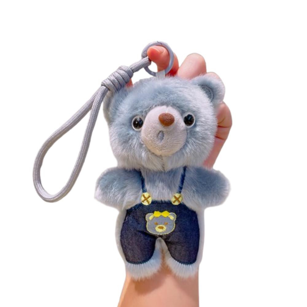 Animal Bear Plush Pendant PP Cotton Little Bear Doll Key Ring  Female Lady Girl