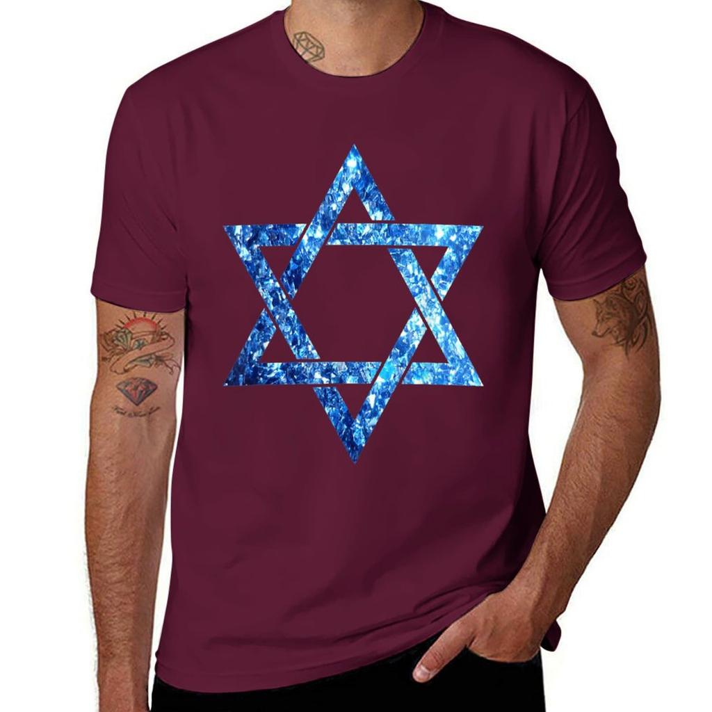 Star Of David Magen David T-Shirt Vintage Clothes Vintage Quick Drying Plus Sizes Mens Graphic T-shirts Hip Hop