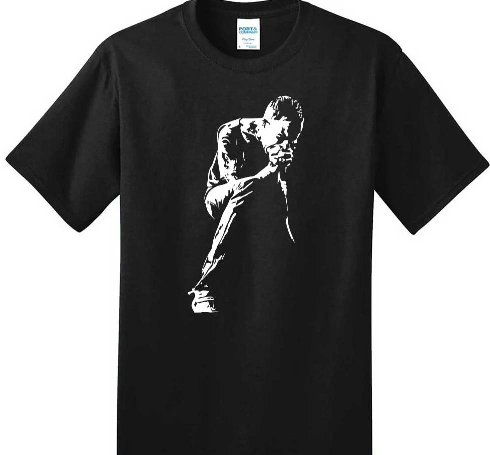 Unisex Adult Casual Music Indie Rock Singer Silhouette Graphic T-Sh... S
