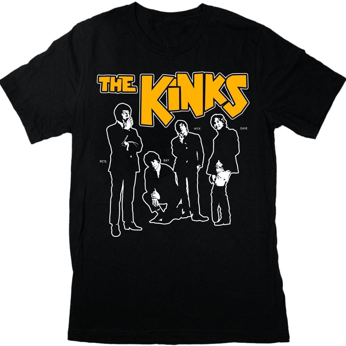 Hot! The Kinks Band Gift For Fans Cotton Black T Shirt UR458 S