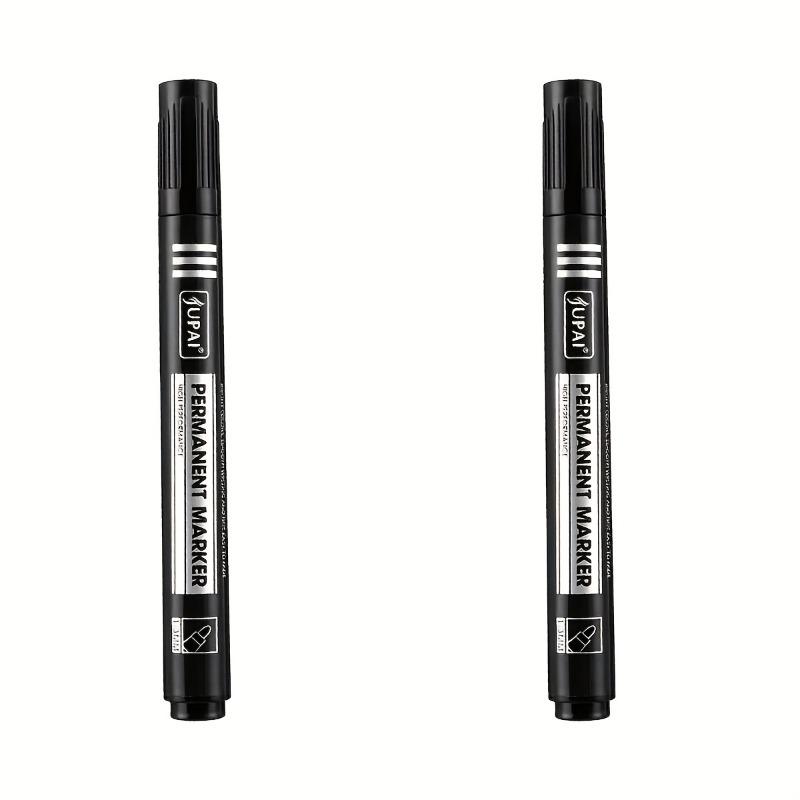 Three color oil-based permanent marker pen 2pcs чёрный