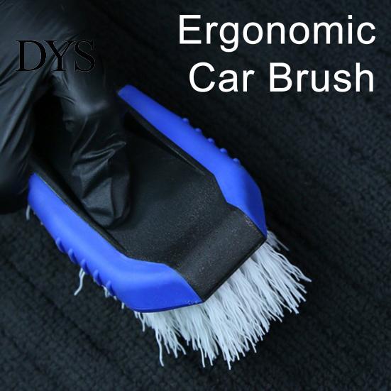 Easy Grip Car Brush Heavy Duty Carpet for Floor Mats Hard Bristle Tire Wheel Hub Rim Cleaning Tool Non-Slip Handle Wheels And Interior Labor-saving