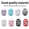 Zipelo Bling Valve Stem Caps 4 Pack Crystal Rhinestone Car Tire Valve Cover Dustproof