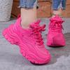 Fashion Spring Purple Platform Sneakers Chunky Thick Sole Tennis Shoes Ladies Lightweight Breathable Casual Shoes for Women Sneakers
