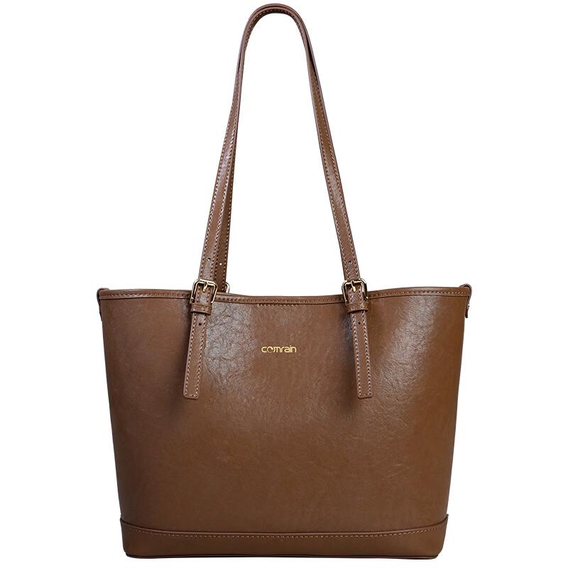 COMRAIN Women's Leather Tote Shoulder Bag