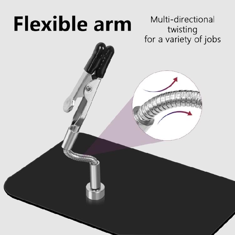 2/4Pcs Magnetic Helping Hands Soldering Aid with Flexible Gooseneck Metal Arms Third Hand for Automobile Electronics