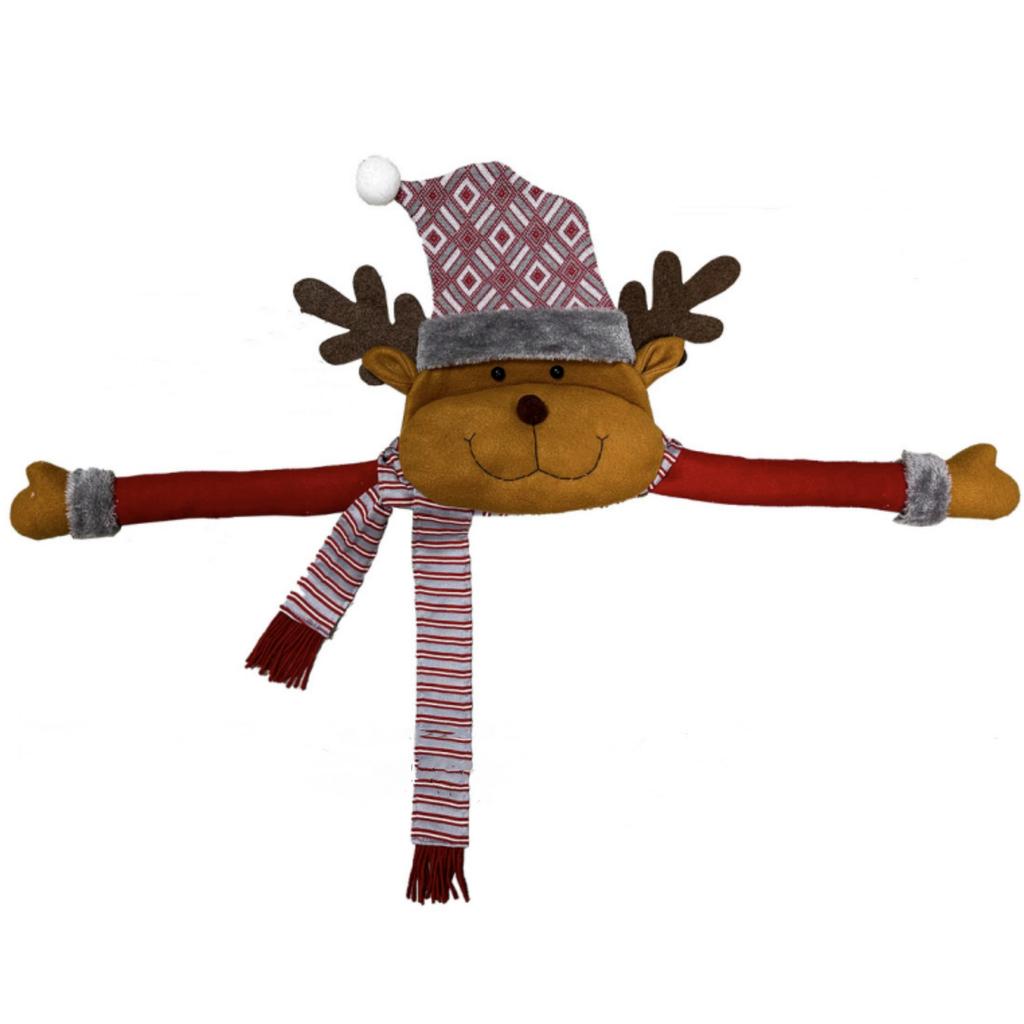 Christmas Tree Topper Santa Claus Snowman Elk Hugger Ornaments Festive Holiday Party Xmas Tree Decoration 37inch