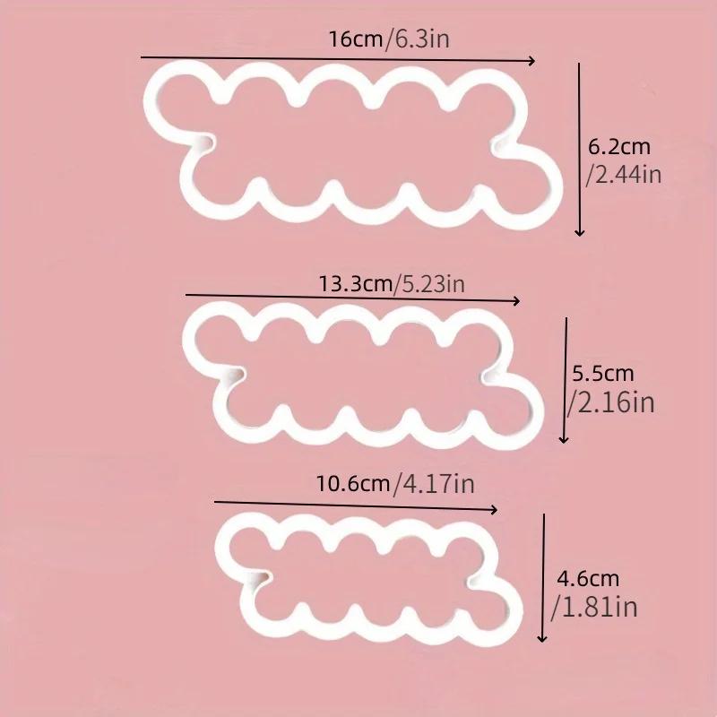 3pcs/set Large, medium and small rose fondant cake mold cake mold