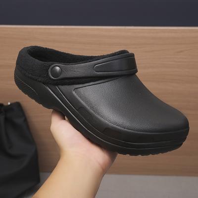 Zoccoli da Cucina Scarpe da Chef Uomo Ciabatta Estiva da Lavoro Infradito Impermeabile Antiolio Sandalo Antiscivolo Giardino Gomma Pantofole Per Uomo