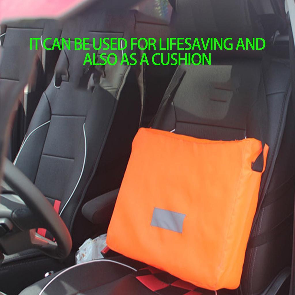 Bootfahren Werfbare Schwimmhilfe Hoher Auftrieb Bootfahren Wurfkissen mit Gurt Hoher Auftrieb Faltbare Schwimmer mit Reflektierendem