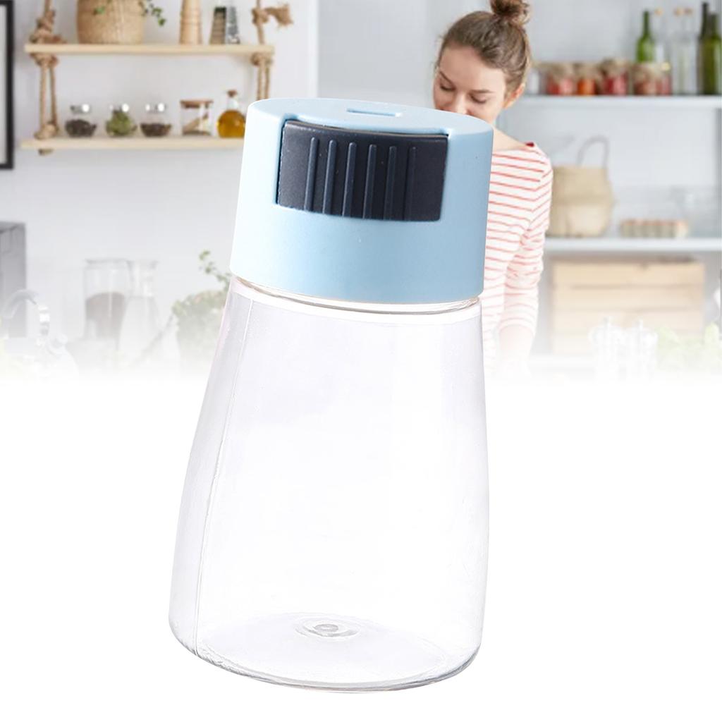 Salt Shaker Press Type Multifunctional Plastic Quantitative Spice Dispenser Seasoning Bottle Blue