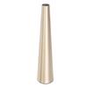Small Flower Vase Innovative Nordic Aluminum Decorative Narrow Neck Taper Floral Vase for TV Cabinet Dining Table Gold Small