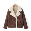 Women Coat Autumn and Winter New Women's Fashion Loose and Warm Retro Lamb Wool Coat