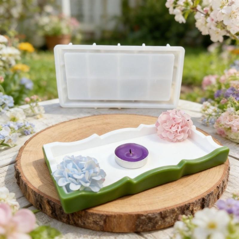 Sturdy Silicone Jewelry Tray Mould For Handmade Resin Concrete And Plaster Projects