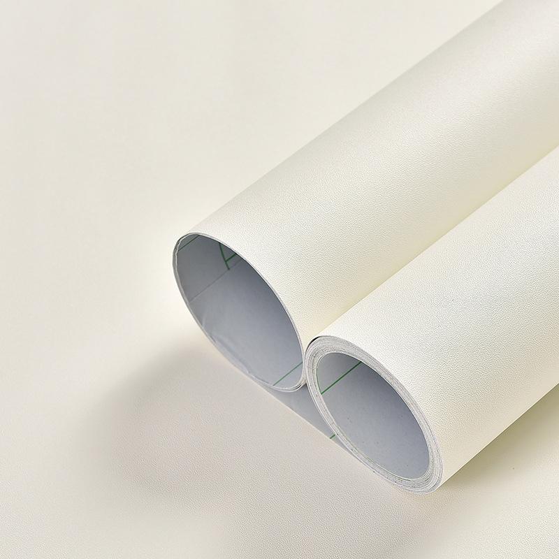 WOKHOME Solid Color Vinyl Self-adhesive Wallpaper Waterproof Contact Paper Wall Sticker Film Wall Papers In Rolls Home Decor
