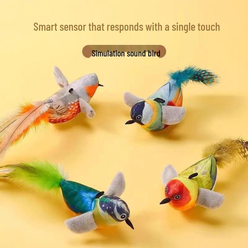 

Cat Teaser Stick: Simulated Crying Bird Toy for Kitten Play & Boredom Relief Other