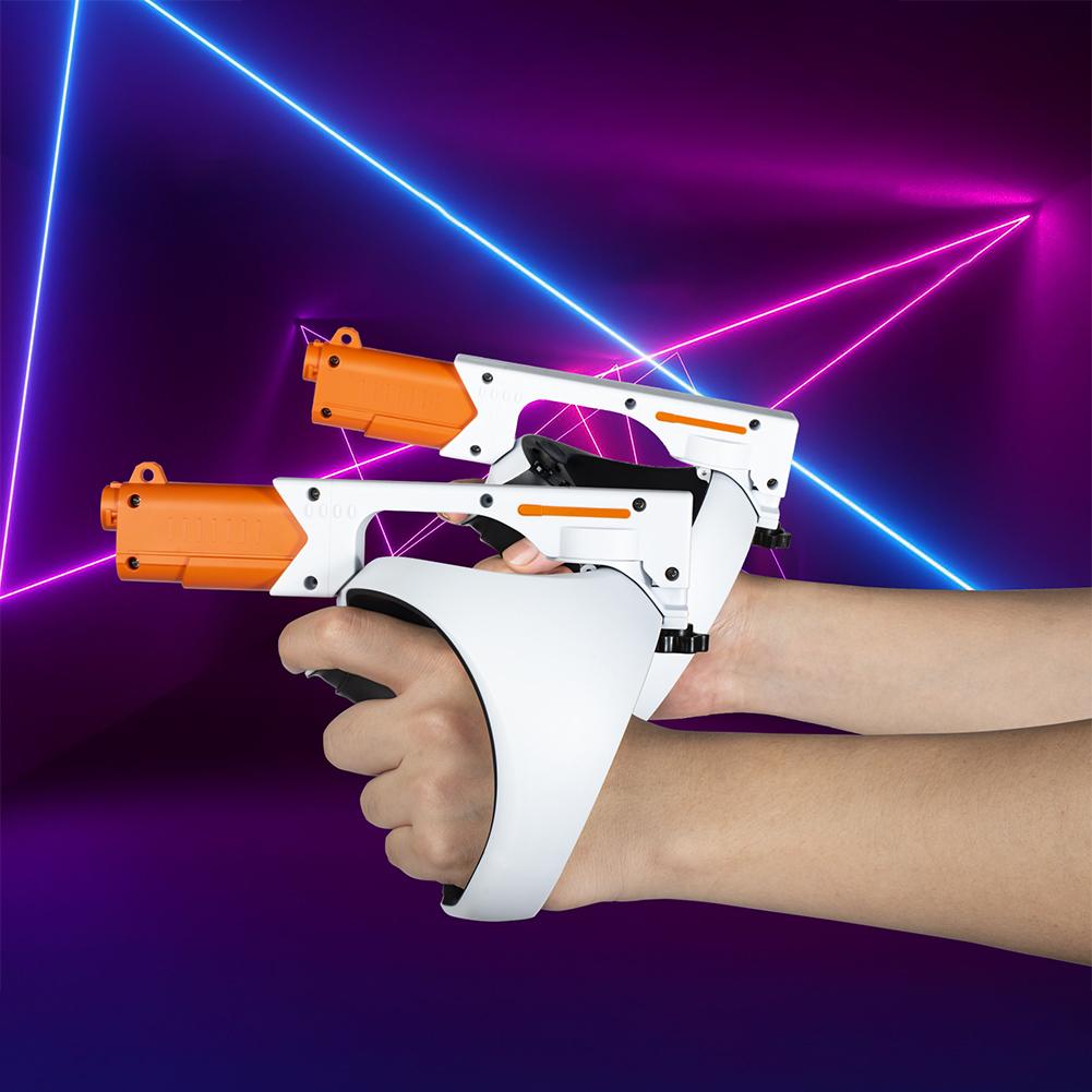 Für PSVR2 Schießstock VR Controller Hülle Pistolen Griff Verbesserte Gaming Schießpistole Halterung Controller für PlayStation VR2 Zubehör
