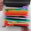 Waterproof 13-Grid A4 Accordion Document Storage Bag - Large Capacity, Black & Color Options