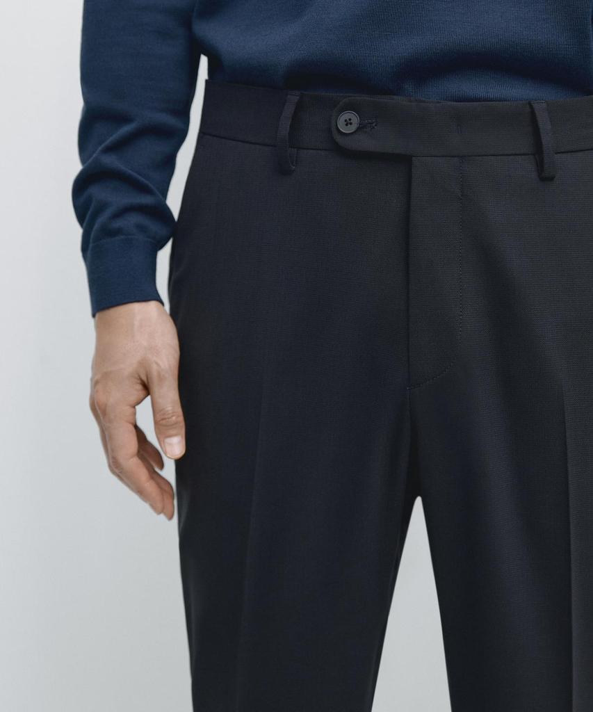 Masimodutti Wool Blend Suit Pants