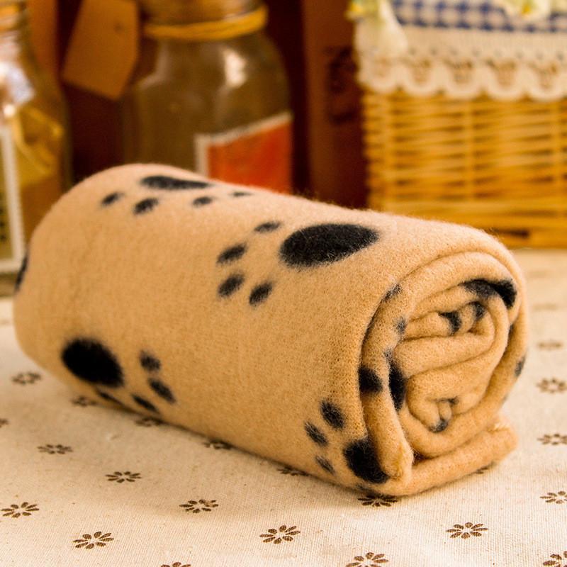 Soft Warm Reversible Pet Blanket Cozy Double-sided Fleece For Dogs And Cats