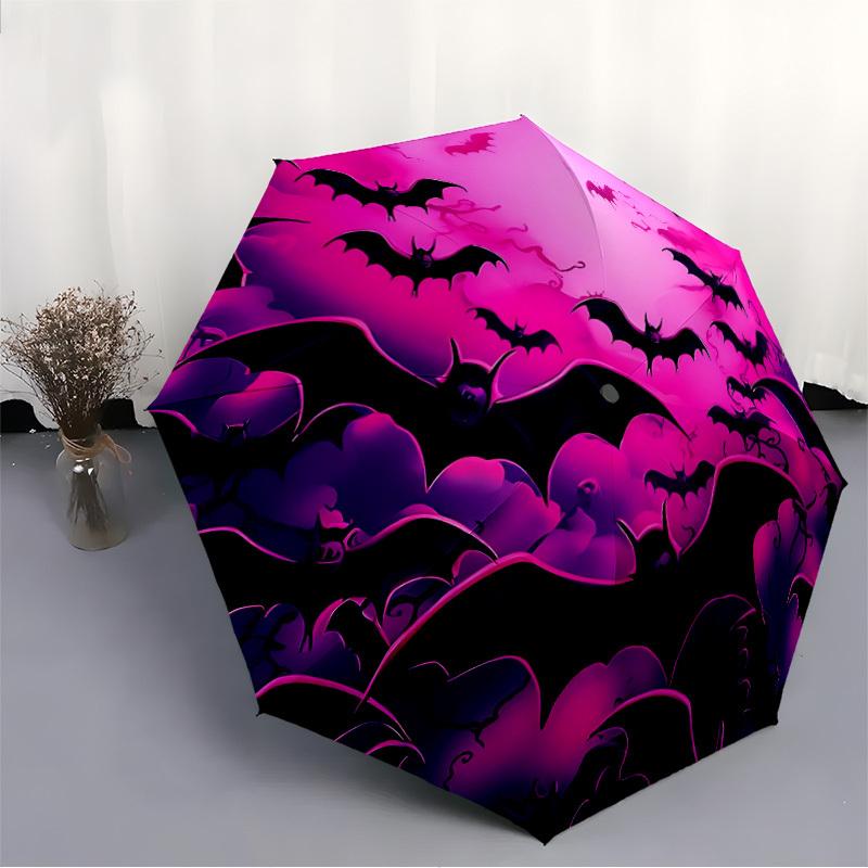 1pc Bat Swarm Automatic Open/Close Umbrella Compact Folding Umbrella, All-Season Portable Umbrella for Women/Men F1124116