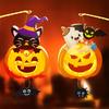 Halloween Pumpkin Handmade DIY Material Children's Handheld Luminous  Decoration Party Supplies