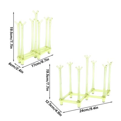 Retractable Cup Drying Rack Drinking Glass Water Mug Goblet Holder for Kitchen Countertop