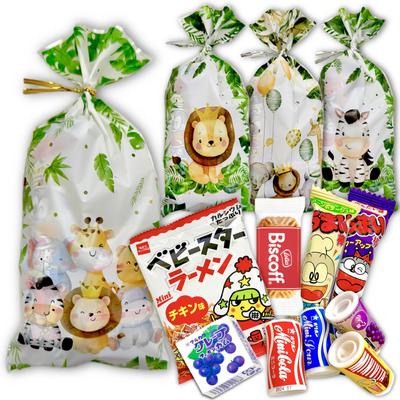 Animal Wrapped Sweets Assortment Umaibo Baby Star Ramen Orion Ramune Fusen Gum Lotus Biscoff Event Visitor Present Party Prize Novelty Company