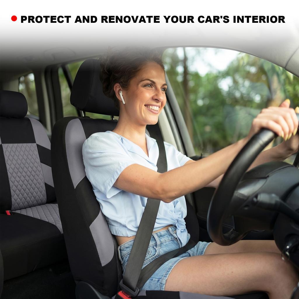 9pcs  car seat covers,  front and rear seat covers, full set of car seat covers, compatible with seat .