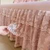 3pcs Aesthetically Pleasing Bed Skirt,Suitable for All Seasons - Hotel-Grade Mattress Protector, Perfect for Bedroom And Guest Room Decor