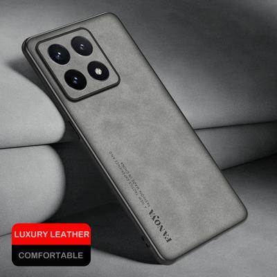 Lambskin Leather Phone Case for Xiaomi 14T Pro 13T 14 13 15 Pro Lite Matte Shockproof Protection Lens Back Cover Soft Shell