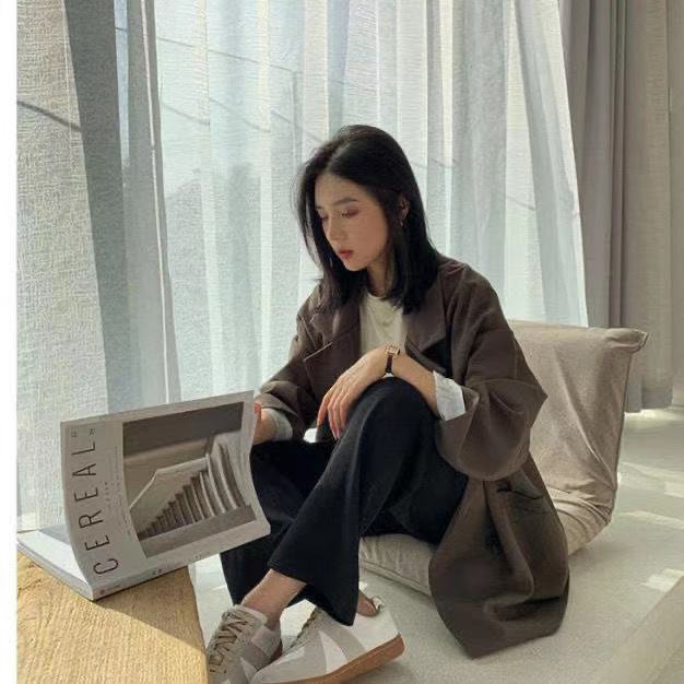 Spring Autumn Blazers Women Minimalist Solid Outwear Loose Elegant Retro Official Fashion High Street Feminine Comfortable Suit Student