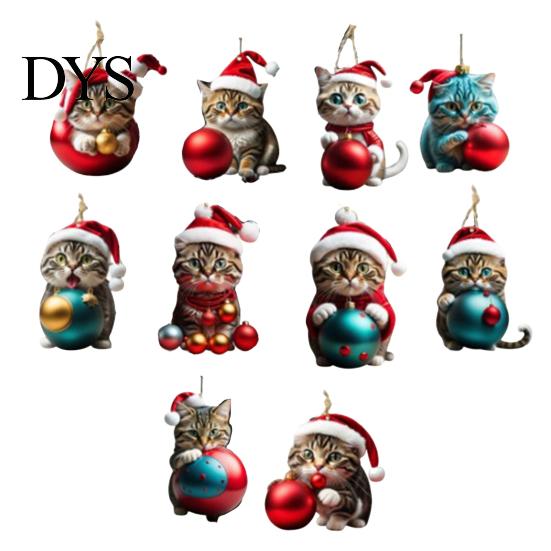 Horse-themed Christmas Decor Horse Ornaments 2D Acrylic Vintage Tree Hanging Keepsake Ornament Decoration Western Theme Animal for Xmas Home Realistic