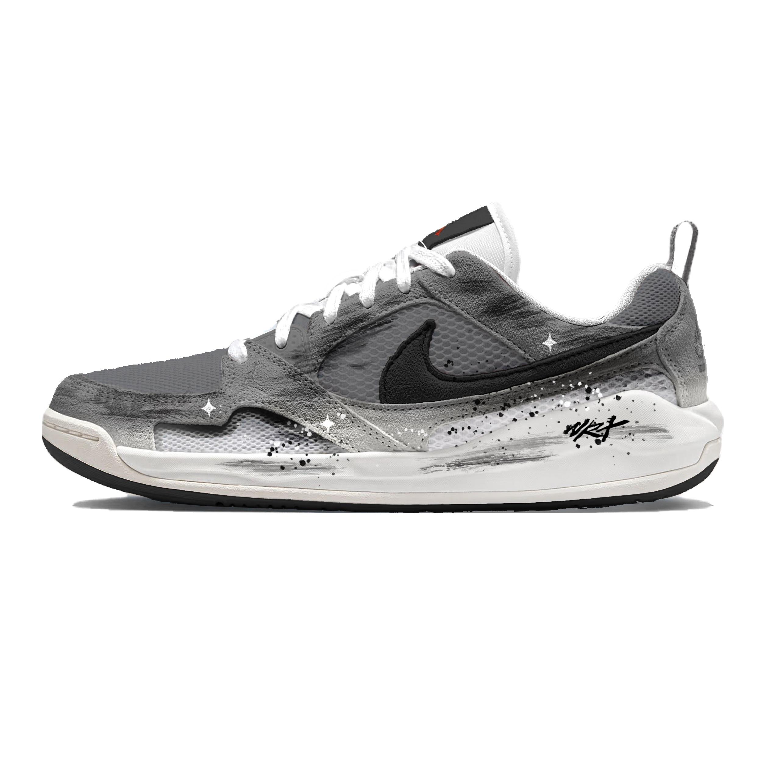 

Jordan CMFT Era Ink Snow Tide Mesh, Textile Slip Resistant, Abrasion Resistant, Breathable Low top Basketball Shoes HJ6777-100(Team1562-S-BOX) 44